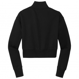 District DT6111 Women\'s V.I.T Fleece 1/2-Zip - Black