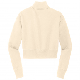 District DT6111 Women\'s V.I.T Fleece 1/2-Zip - Gardenia