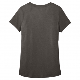 District DT7501 Women\'s Flex Scoop Neck Tee - Heathered Charcoal