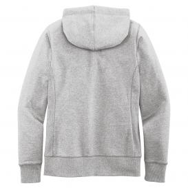 District DT8103 Women\'s Re-Fleece Full-Zip Hoodie - Light Heather Grey