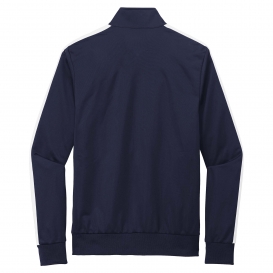 Sport-Tek JST94 Tricot Full-Zip Track Jacket - True Navy/White