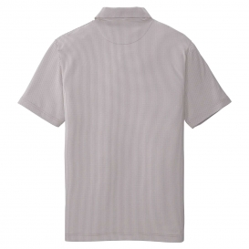 Port Authority K646 Gingham Polo - Gusty Grey/White