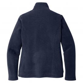 Port Authority L211 Ladies Ultra Warm Brushed Fleece Jacket - Insignia Blue/River Blue Navy