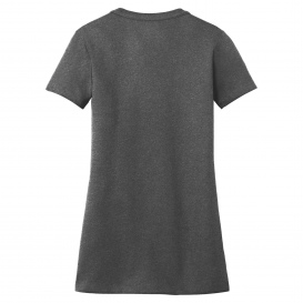 New Era LNEA101 Ladies Heritage Blend V-Neck Tee - Black Heather