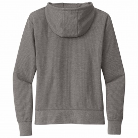 New Era LNEA141 Ladies Thermal Full-Zip Hoodie - Shadow Grey Heather