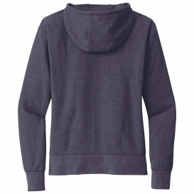 New Era LNEA141 Ladies Thermal Full-Zip Hoodie - True Navy Heather
