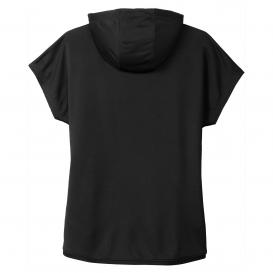 New Era LNEA533 Ladies Performance Terry Short Sleeve Hoodie - Black