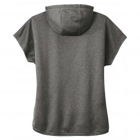 New Era LNEA533 Ladies Performance Terry Short Sleeve Hoodie - Graphite Heather