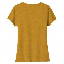 Port & Company LPC330V Ladies Tri-Blend V-Neck Tee - Ochre Yellow Heather