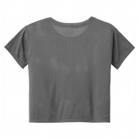 Sport-Tek LST411 Ladies PosiCharge Draft Crop Tee - Dark Grey