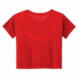 Sport-Tek LST411 Ladies PosiCharge Draft Crop Tee - True Red