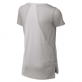 Sport-Tek LST465 Ladies Endeavor Tee - Light Grey Heather/Light Grey