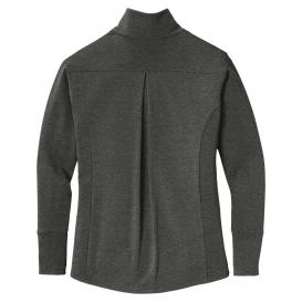 Sport-Tek LST560 Ladies Sport-Wick Flex Fleece Full-Zip - Dark Grey Heather