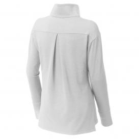 Sport-Tek LST561 Ladies Sport-Wick Flex Fleece 1/4-Zip - White