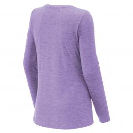 Sport-Tek LST710 Ladies Exchange 1.5 Long Sleeve Crew Tee - Hyacinth Heather