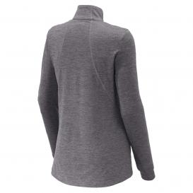 Sport-Tek LST711 Ladies Exchange 1.5 Long Sleeve 1/2-Zip Pullover - Grey Heather