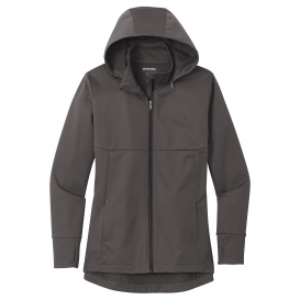 Sport-Tek LST980 Ladies Hooded Soft Shell Jacket - Graphite