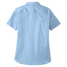 Port Authority LW809 Ladies Short Sleeve SuperPro React Twill Shirt - Cloud Blue