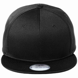 New Era NE409 Pivot Flat Bill Snapback Cap - Black