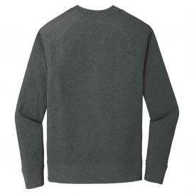 New Era NEA123 Sueded Cotton Blend 1/4-Zip Pullover - Black Heather