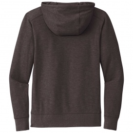 New Era NEA141 Thermal Full-Zip Hoodie - Black Heather