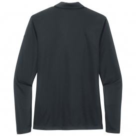Nike NKDC2105 Ladies Dri-FIT Micro Pique 2.0 Long Sleeve Polo - Anthracite