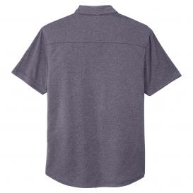 OGIO OG141 Gravitate Full-Button Polo - Navy Heather
