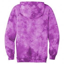 Port & Company PC144 Crystal Tie-Dye Pullover Hoodie - Purple