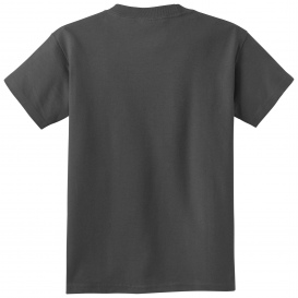 Port & Company PC54YDTG Youth Core Cotton DTG Tee - Charcoal