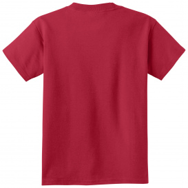 Port & Company PC54YDTG Youth Core Cotton DTG Tee - Red