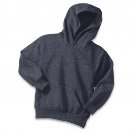 Port & Company PC90YH Youth Core Fleece Pullover Hooded Sweatshirt - Heather Navy