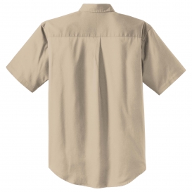 CornerStone SP18 Short Sleeve SuperPro Twill Shirt - Stone