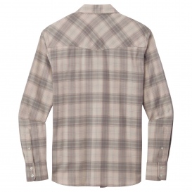 Port Authority W672 Long Sleeve Ombre Plaid Shirt - Frost Grey