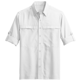 Port Authority W960 Long Sleeve UV Daybreak Shirt - White