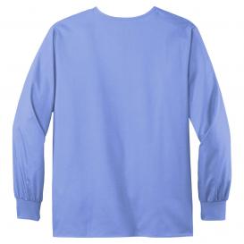 Wink WW3080 Unisex WorkFlex Snap-Front Scrub Jacket - Ceil Blue