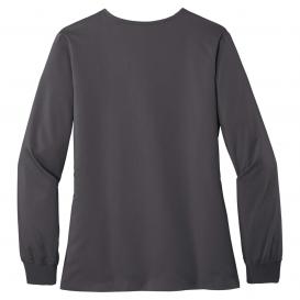 Wink WW4088 Women\'s Premiere Flex Full-Zip Scrub Jacket - Pewter