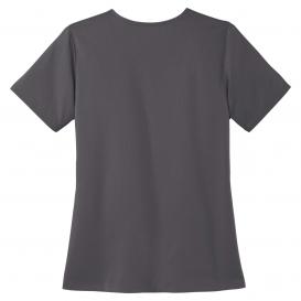 Wink WW4168 Women\'s WorkFlex Mock Wrap Scrub Top - Pewter