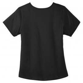 Wink WW4268 Women\'s Premiere Flex Mock Wrap Scrub Top - Black