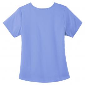 Wink WW4268 Women\'s Premiere Flex Mock Wrap Scrub Top - Ceil Blue