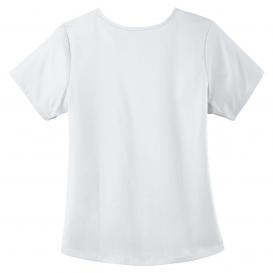 Wink WW4268 Women\'s Premiere Flex Mock Wrap Scrub Top - White