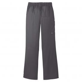 Wink WW4750 Women\'s WorkFlex Flare Leg Cargo Pocket Scrub Pants - Pewter