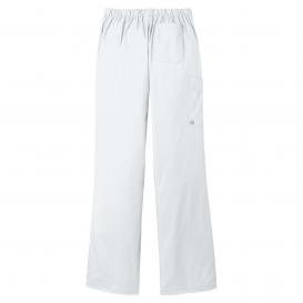 Wink WW4750P Women\'s Petite WorkFlex Flare Leg Cargo Pocket Scrub Pants - White