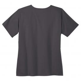 Wink WW4760 Women\'s WorkFlex Mock Wrap Scrub Top - Pewter