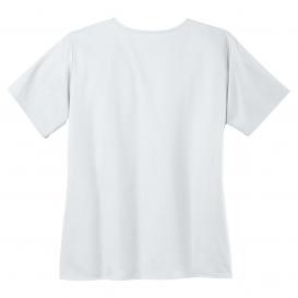 Wink WW4760 Women\'s WorkFlex Mock Wrap Scrub Top - White