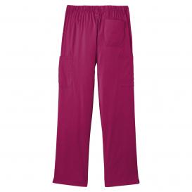 Wink WW5058 Men\'s Premiere Flex Cargo Pocket Scrub Pants - Wine