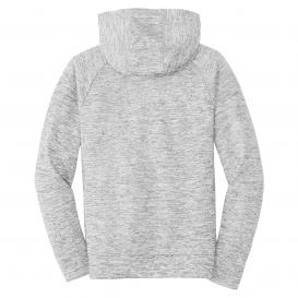 Sport-Tek YST225 Youth PosiCharge Electric Heather Fleece Hooded Pullover - Silver Electric