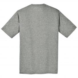 Sport-Tek YST340 Youth PosiCharge RacerMesh Tee - Grey Heather