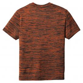 Sport-Tek YST390 Youth PosiCharge Electric Heather Tee - Deep Orange/Black Electric