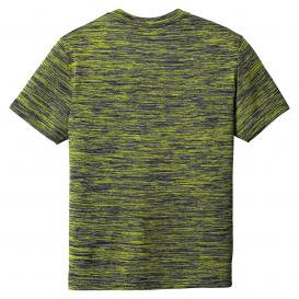 Sport-Tek YST390 Youth PosiCharge Electric Heather Tee - Lime Shock/True Navy Electric