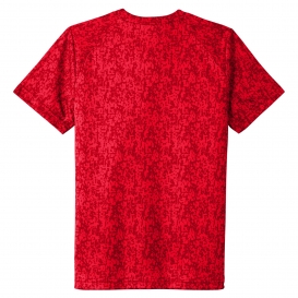 Sport-Tek YST460 Youth Digi Camo Tee - True Red